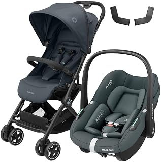 Maxi-Cosi Lara2-Pebble S Tek Elle Katlanabilen Ultra Kompakt Seyahat Sistem Bebek Arabası Graphite