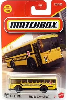 Matchbox MBX EV Okul Otobüsü Sarı 1:64 Basınçlı Döküm Araba 123/125 Model 2025