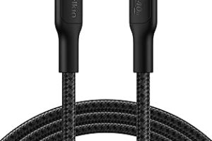 Belkin Eco Örgülü USB-C – USB-C Kablosu, 2 m, 240 W, Yumuşak, Esnek Hızlı Şarj Kablosu, iPhone 16, Galaxy S25, Pixel 9, MacBook, iPad Pro ve Daha Fazlası için Tip-C Şarj Kablosu – Siyah (USB 2.0) — %30 İndirim | Amazon TR Fırsatı