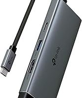 TP-Link UH7021C | USB-C 7’si 1 Arada Hub | 4K@60Hz HDMI, 100W PD, 3× USB 3.0, SD & microSD UHS-I (200 MB/s), Tak-Çalıştır, Alüminyum Tasarım — %22 İndirim | Amazon TR Fırsatı