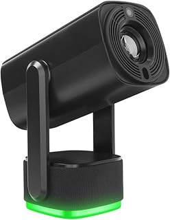 4K Şarjlı Projeksiyon Cihazı, 1080P Full HD Gerçek Görüntü Kalitesi, WiFi 6 Bluetooth 5 Bağlantı, Uzun Şarj Ömrü, 12000 Lümen, Elektrikli Odaklanma, 40