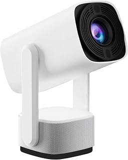 4K Şarjlı Projeksiyon Cihazı, 1080P Full HD Görüntü Kalitesi, WiFi 6 Bluetooth 5 Bağlantı, Uzun Şarj Ömrü, Android TV 11, Elektrikli Odaklanma, 40