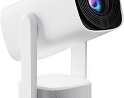 4K Şarjlı Projeksiyon Cihazı, 1080P Full HD Görüntü Kalitesi, WiFi 6 Bluetooth 5 Bağlantı, Uzun Şarj Ömrü,12000 Lümen, Elektrikli Odaklanma, 40″-150″ Görüntü, Ev Ofis Bahçe ve Kamp İçin Projektör — %26 İndirim | Amazon TR Fırsatı
