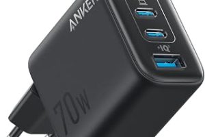Anker Zolo 70W USB-C Şarj Cihazı, 4 Bağlantı Noktalı Güç Adaptörü, Ultra Hızlı, Kompakt ve Sağlam, Siyah – A121C — %33 İndirim | Amazon TR Fırsatı