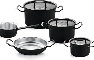 Fissler Orijinal Profi Collection Shadow Line 5 Parça Paslanmaz Çelik Tencere Seti, Sınırlı Yıldönümü Sürümü, 3 Tencere, Servis Tavası, Tencere, Siyah — %23 İndirim | Amazon TR Fırsatı