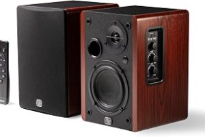 PreSonus Eris Accent BT Bluetooth 5.3 Aktif Kitaplık Hoparlör (Çift) – 4 inç Woofer, 1 inç İpek Kubbe Tweeter, 60W Class D, Optik/USB/RCA/Aux Girişli, Uzaktan Kumandalı Ahşap Stereo Hoparlör — %23 İndirim | Amazon TR Fırsatı