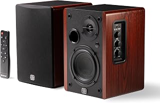 PreSonus Eris Accent BT Bluetooth 5.3 Aktif Kitaplık Hoparlör (Çift) – 4 inç Woofer, 1 inç İpek Kubbe Tweeter, 60W Class D, Optik/USB/RCA/Aux Girişli, Uzaktan Kumandalı Ahşap Stereo Hoparlör — %23 İndirim | Amazon TR Fırsatı