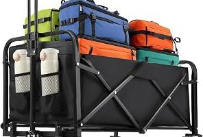Katlanabilir Pazar Arabası, 100 Kg Taşıma Kapasitesi, Sağlam Çelik Gövde, Oxford Kumaş, Su Geçirmez Tasarım, 360 Derece Manevralı Tekerlek, Kamp, Plaj, Pazar, Market İçin Vagon Taşıma Arabası — %22 İndirim | Amazon TR Fırsatı