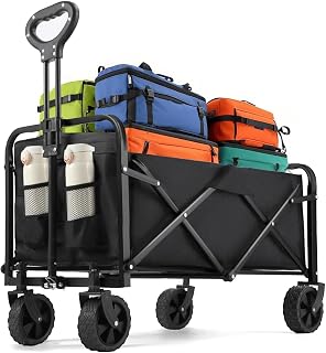 Katlanabilir Pazar Arabası, 100 Kg Taşıma Kapasitesi, Sağlam Çelik Gövde, Oxford Kumaş, Su Geçirmez Tasarım, 360 Derece Manevralı Tekerlek, Kamp, Plaj, Pazar, Market İçin Vagon Taşıma Arabası