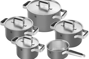 ZWILLING Pure tencere seti, 5 parça, 18/10 paslanmaz çelik, seramik dış kaplama, Stay-Cool kulplar, bulaşık makinesinde yıkanabilir, antrasit gri — %23 İndirim | Amazon TR Fırsatı