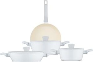 Jumbo Swiss Crystal Light Grey 7 Parça Tencere Seti — %22 İndirim | Amazon TR Fırsatı