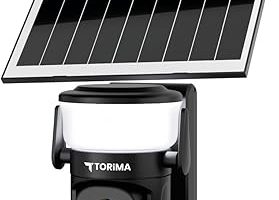 Torima CMR30 Siyah Şarjlı Duvar Lambası Görünümlü Dış Mekan Kamerası Akıllı IP Güneş Enerjili Kamera — %29 İndirim | Amazon TR Fırsatı