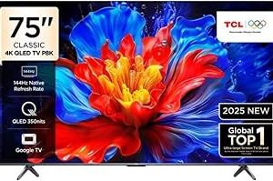 TCL 75P8K 4K UHD QLED 75″ 144HZ GOOGLE TV — %21 İndirim | Amazon TR Fırsatı