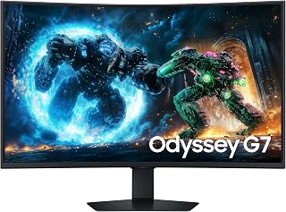 Samsung Odyssey G7, 37'' 4K VA 165 Hz 1 ms 1000R Kavisli Oyuncu Monitörü, LS37FG750EUXUF