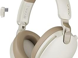 Aula A500 Hybrid ANC 2.4GHz Kablosuz ve Bluetooth 5.4 AUX Mikrofonlu Kulak üstü Kulaklık Bej — %22 İndirim | Amazon TR Fırsatı