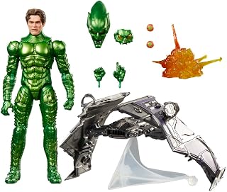 Marvel Efsaneler Serisi Yeşil Goblin, Örümcek Adam: No Way Home Deluxe 15,7 cm Aksiyon Figürü Seti Orijinal Goblin Zırhı ve Planör ile