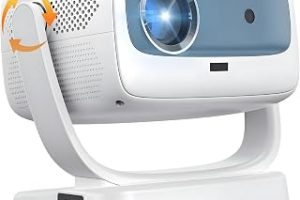 4K Projeksiyon Cihazı, 1080P Full HD Görüntü Kalitesi, WiFi 6 Bluetooth 5 Bağlantı, Dahili Hoparlör ve Android, 200 ANSI Lümen, 40″-150″ Görüntü, Ev Ofis Bahçe ve Kamp İçin Taşınabilir Projektör — %30 İndirim | Amazon TR Fırsatı