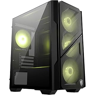 MSI MAG FORGE M110R AIRFLOW TEMPERLİ CAM 3X120MM 1X120MM ARGB FAN MATX GAMİNG BİLGİSAYAR KASASI