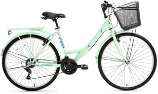 Bisan Lotus 26 Jant Şehir Bisikleti 21 Vites 44 Cm Çelik Kadro V-Fren Mint Yeşili
