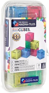 Magna-Tiles microMAGS Cubes 9 parçalı manyetik yapı seti – Orijinal mıknatıslı yapı markası