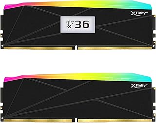 V-Color Manta XFinity+ OLED aRGB DDR5 32GB (2x16GB) 6400MT/s CL32 1.4V, Yerleşik OLED Ekran, AMD EXPO, SK Hynix IC – Siyah Masaüstü Bellek RAM / OTMXFAL1664832KWK
