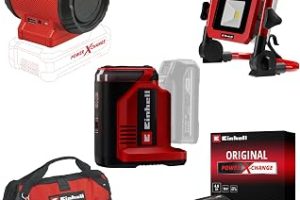 Einhell TE-ES 18/150/1 Li-C + TC-CL 18/1800 Li + TC-SR 18 Li BT Akülü Enerji İstasyonu, Projektör ve Hoparlör Seti (4,0 Ah Akü ve Şarj Cihazı, Çanta Dahildir) — %26 İndirim | Amazon TR Fırsatı