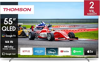 Thomson 55QG7C14 55 inç 139 Ekran Uydu Alıcılı UHD 4K Google Smart QLED Pro TV — %26 İndirim | Amazon TR Fırsatı