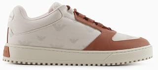 Erkek Yuvarlak Burun Bağcıklı Kauçuk Taban Deri Bej Sneaker EM002849 AF18010-MZ327