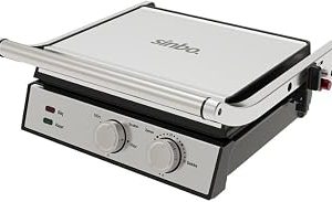 Sinbo SSM-2598 Izgara ve Tost Makinesi 2000W Döküm Plakalı Ayarlanabilir Isı ve Zaman Kontrollü — %21 İndirim | Amazon TR Fırsatı