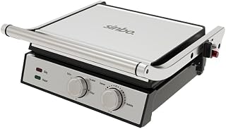 Sinbo SSM-2598 Izgara ve Tost Makinesi 2000W Döküm Plakalı Ayarlanabilir Isı ve Zaman Kontrollü