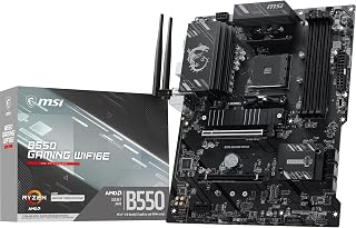 MSI MB B550 GAMING WIFI6E AM4 DDR4 4800(OC) HDMI DP 2x M.2 USB 10Gbps 1G LAN WIFI6E ATX