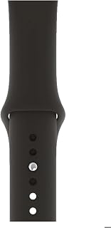 Powerfox Apple Watch 2/3/4/5/6/7/8/SE ile Uyumlu 38/40/41mm Silikon Kordon, Siyah