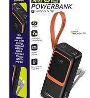 7GO GPW-08 30000mAh PD22.5W Hızlı Şarj Powerbank Dijital Ekranlı Type-C Lightning Kablolu — %34 İndirim | Amazon TR Fırsatı