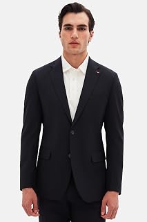 Ds Damat Slim Fit Lacivert Yünlü Travel Takim Elbise