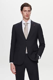 Ds Damat Regular Fit Koyu Lacivert Düz Takim Elbise