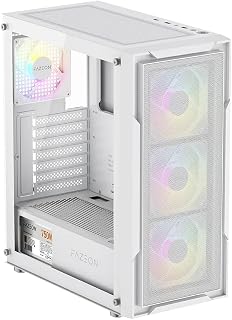FAZEON F11 750W 80PLUS BRONZE MESH 4x120mm RGB Fanlı ATX Beyaz Bilgisayar Kasası
