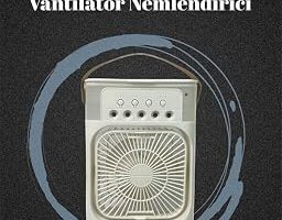 USB Bağlantılı 3’ü 1 Arada Nemlendirici Mini Klima Fan | 7 Renk Işıklı — %40 İndirim | Amazon TR Fırsatı