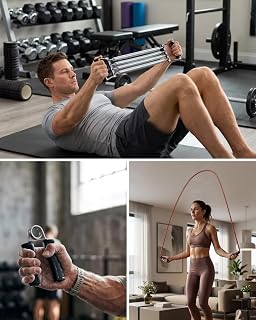 Ev Spor Seti Atlama İpi El Yayı Karın Egzersiz Aleti Fitness Seti — %33 İndirim | Amazon TR Fırsatı