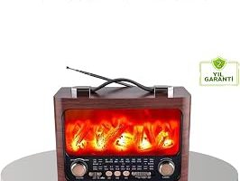Solar Şarjlı Şömine Alev Efektli Bluetooth Hoparlör 7W Taşınabilir Ses Sistemi — %26 İndirim | Amazon TR Fırsatı