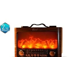 Şömine Efektli Solar Hoparlör Bluetooth 5.3 Radyo AUX USB TF Destekli — %26 İndirim | Amazon TR Fırsatı
