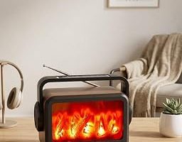 LED Şömine Efektli Kablosuz Hoparlör FM Radyo Müzik Çalar — %25 İndirim | Amazon TR Fırsatı