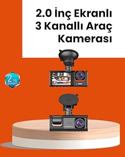 Full HD Araç Kamerası Çift Yönlü Kayıt ve Darbe Sensörü