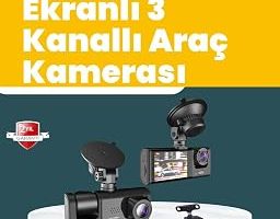 Full HD Çift Yönlü Araç Kamerası Hareket Algılama Döngüsel Kayıt — %20 İndirim | Amazon TR Fırsatı