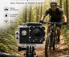 Profesyonel Çekimler İçin 4K Ultra HD WiFi Spor Kamerası — %38 İndirim | Amazon TR Fırsatı