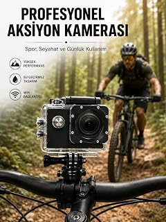 Profesyonel Çekimler İçin 4K Ultra HD WiFi Spor Kamerası