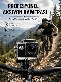 Profesyonel Video Çekimleri İçin 1080P Full HD Aksiyon Kamerası