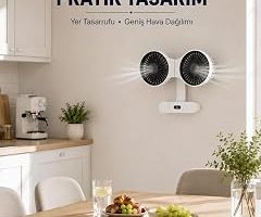 Dijital Göstergeli Çift Fan Başlıklı Masa Vantilatörü — %38 İndirim | Amazon TR Fırsatı