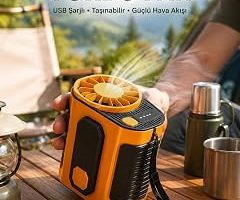 Taşınabilir USB Şarjlı Turbo Fan – 3 Modlu Soğutma Hafif & Kompakt — %21 İndirim | Amazon TR Fırsatı