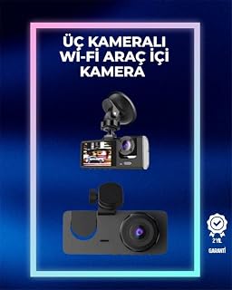 1080p Ön + 720p Arka & İç Kamera – Suya Dayanıklı Araç Güvenlik Kamerası — %38 İndirim | Amazon TR Fırsatı