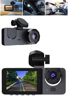 Araç İçi Dikiz Kamerası Sürüş Kaydedici 3 Lensli DVR Kamera